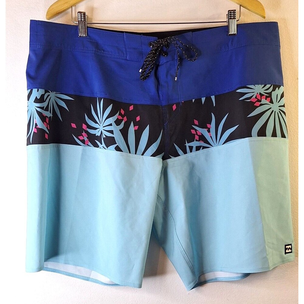 BILLABONG Recycler Tribong Pro Swim Trunks Boardshorts Men's Sz 40 Beachy Surfer